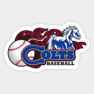 Colts Baseball Team Logo Sticker